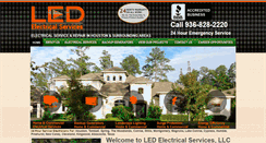 Desktop Screenshot of ledelectricalservices.com